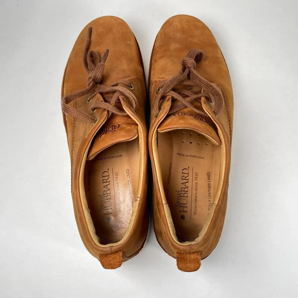Samuel Hubbard Free Shoes Mens Size 10.5 M Brown Leather Lace Up Oxford Comfort